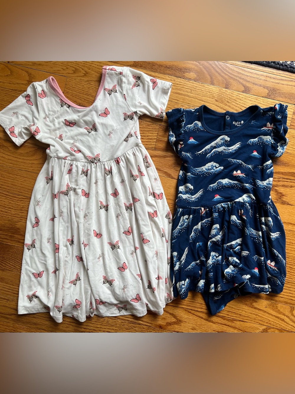 Kyte Baby Bundle 4T Butterfly Twirl Dress and Twirl Dress Body Suit VGUC